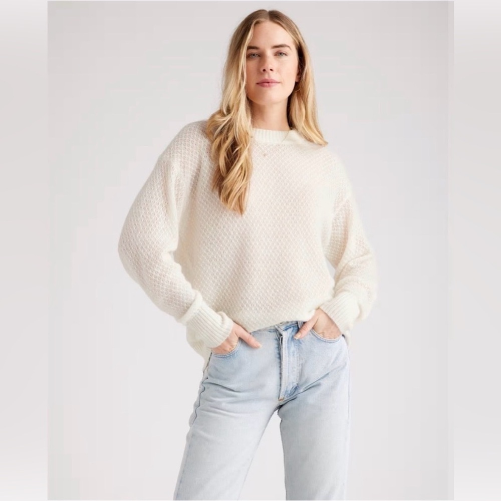 Quince Women's Diamond Stitch Sweater